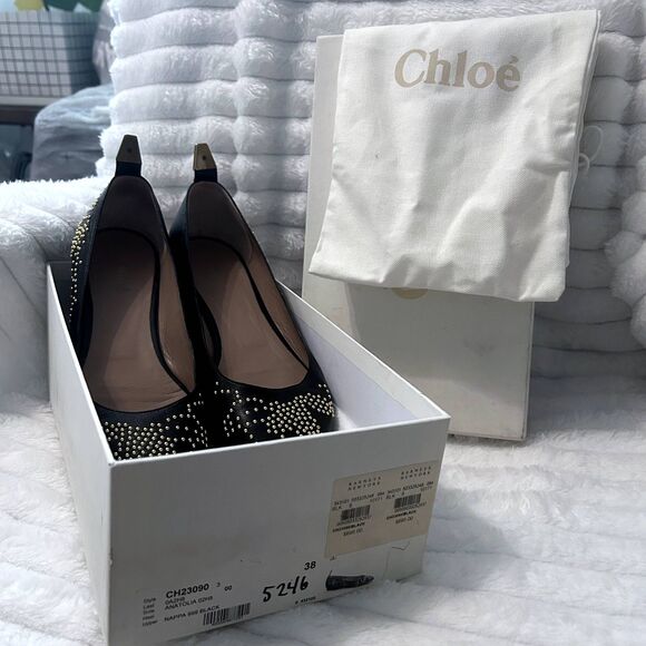 Chloe Suzanna Studded Ballerina Flats - Picture 10 of 12